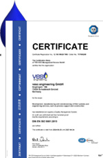 Qualität Zertifikat ISO9001 englisch